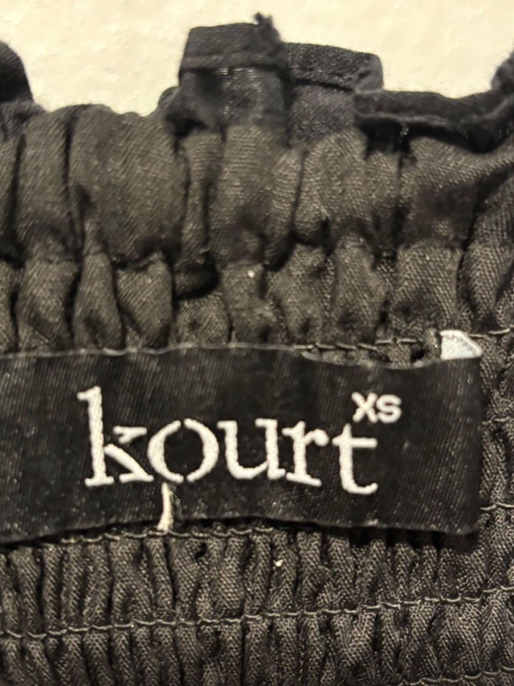 Kourt Black Swiss Dot Smocked Tiered Maxi Dress Ruffle Straps Cottagecore XS - Picture 3 of 9